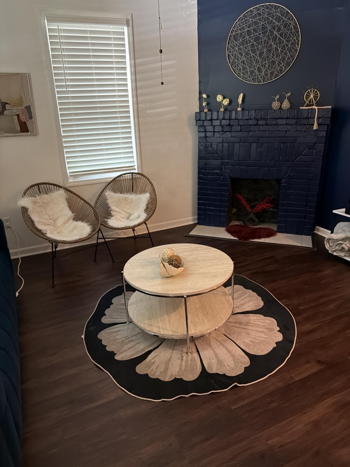 Second living room cleaned by Live Oak Home Cleaning during an Airbnb turnover in Savannah, GA